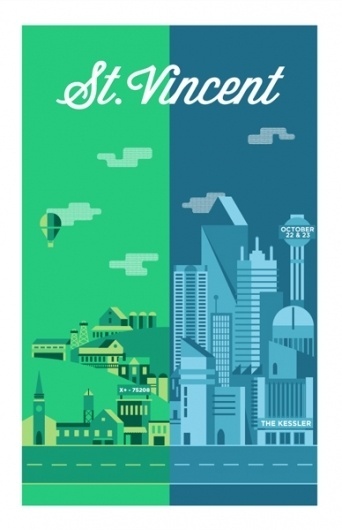 GigPosters.com - St. Vincent #music #screen #print #poster