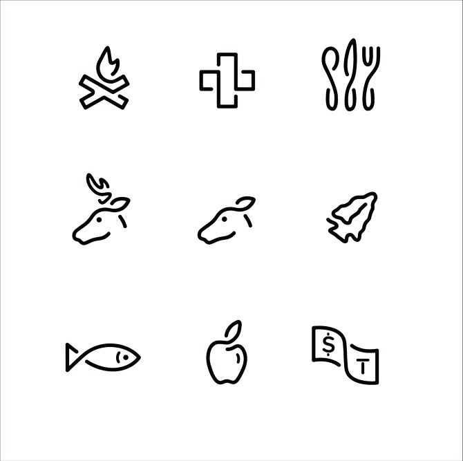 SUMMER CAMP icons
