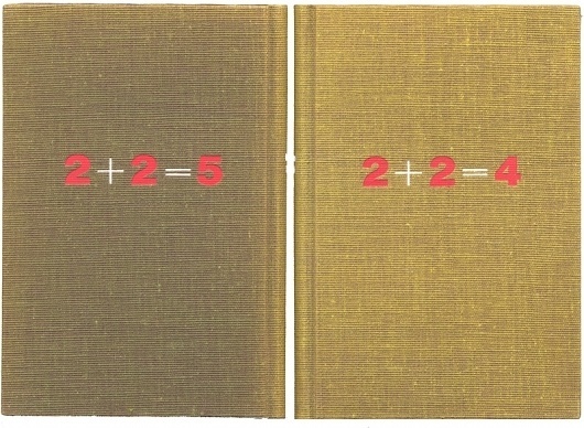 2+2=5 « 1984 Looks Like This #galimard #design #1956 #book #librairie #cover #1984 #orwell