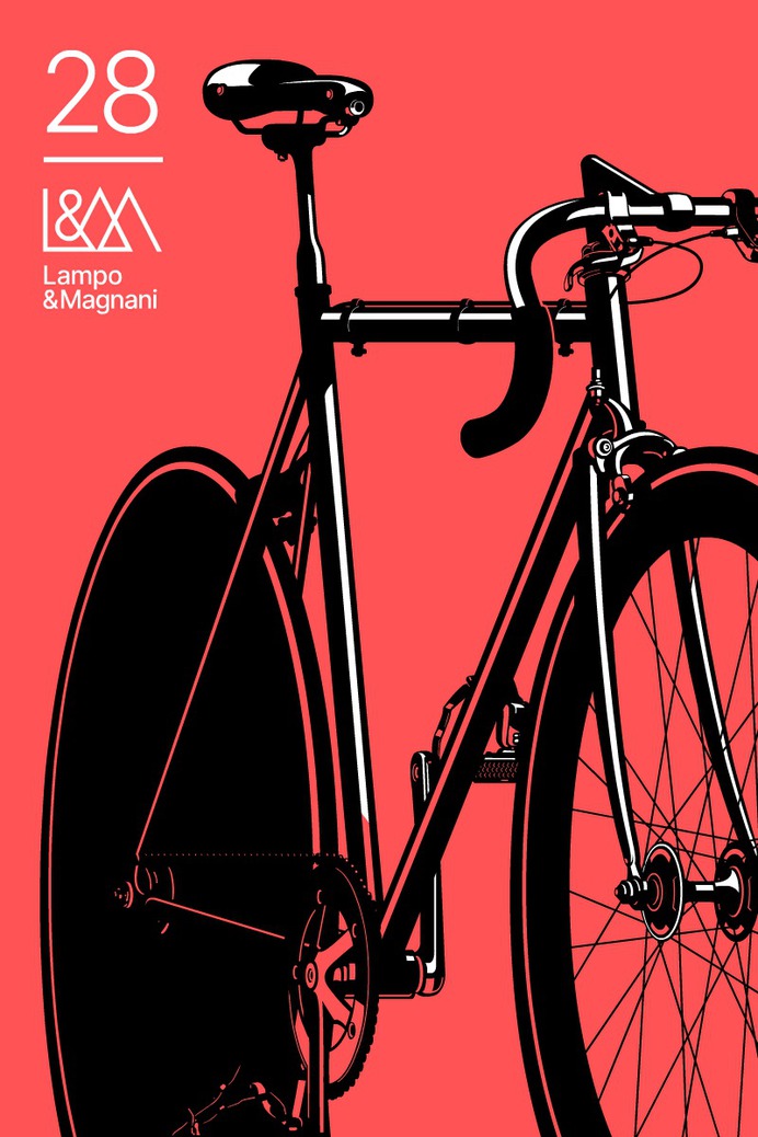 Gianmarco Magnani - Lampo & Magnani 2 Poster #gianmarcomagnani #illustration #poster #posterdesign #prints #typography #typeposter #typographicposters #minimal #flat #design #graphicdesign #art #black #retro #future #futurism #vector #bicycle #bicycleposter #bike #roadbike #mountainbike #trackbike #fixiebike #fixie #fixed #fixedgear #singlespeed #cycling #roadcycling #bicicleta #ciclismo #bici #velodrome #japan #keirin #halley