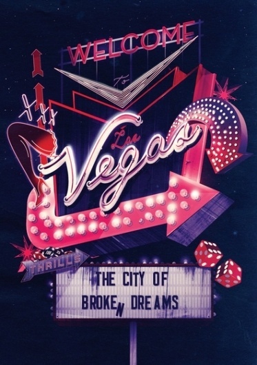 Welcome To Las Vegas – Ilovedust – Illustrators & Artists Agents – Début Art #vegas #poster