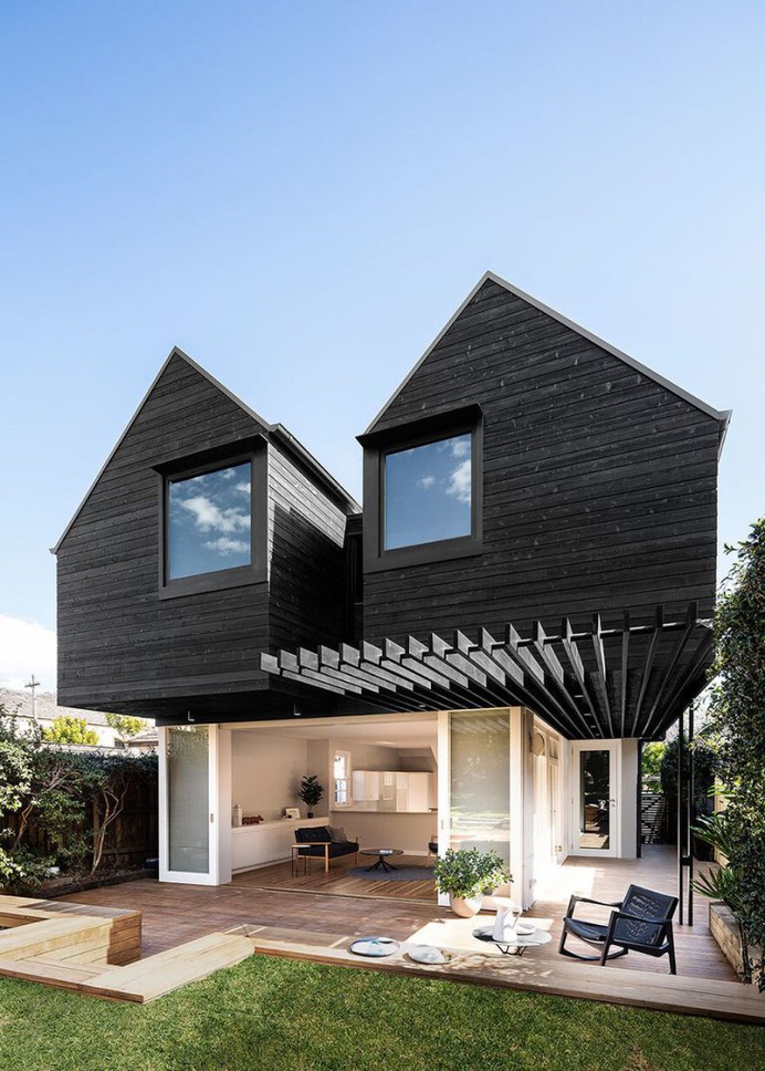 Dark Bungalow Transformed by Benn & Penna Architects into a Modern Home