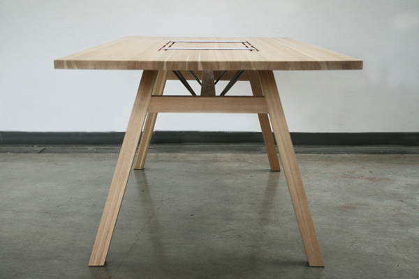 Larch Table by Tobias Tøstesen #minimalist #design #table #minimal