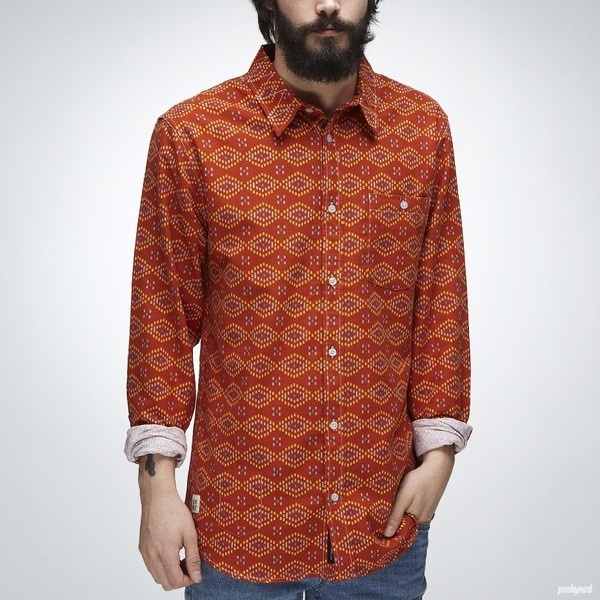 Skjorta "Ruggy Flannel" Brick #fashion