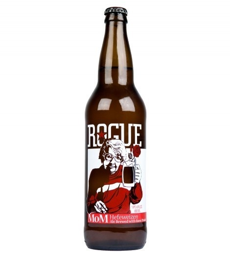 Rogue Mom Hefeweizen Bottle #beer #bottle #label #packaging