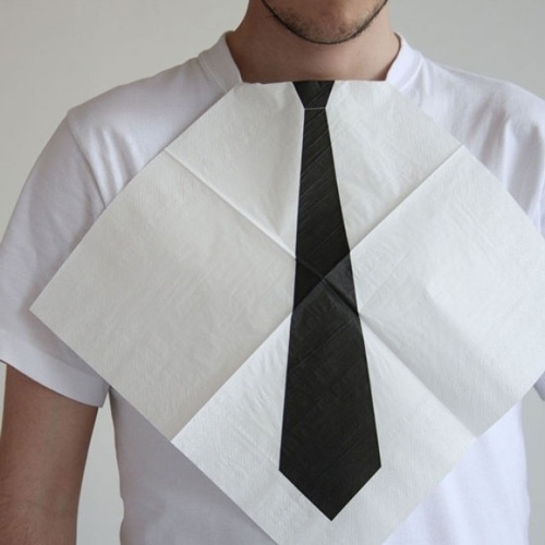 Necktie Napkins | CMYBacon #tie #napkin