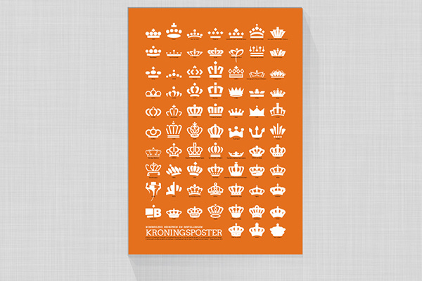 Dutch crown poster, netherland #crown #netherland #design #poster #dutch