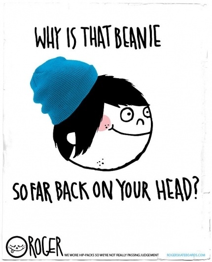 RogerBeanieAd.jpg (628×774) #skateboards #roger #beanie