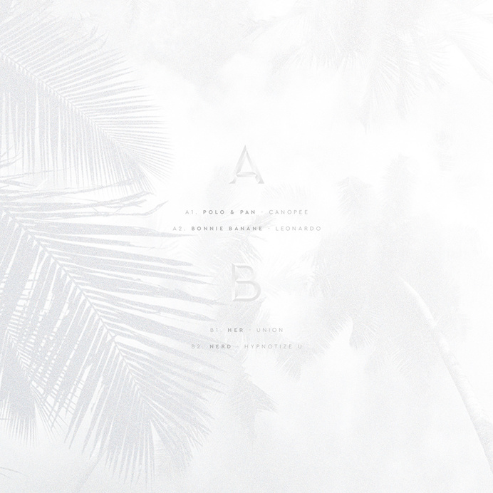 #vinyl #texture #coconuts #typography