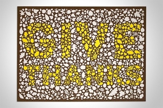 FPO: Thanksgiving Card #card #color #illustration #holiday #typography