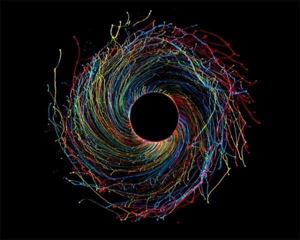Black Hole: Photographs of Vibrant Colored Paints by Fabian Oefner #color #paints #hole #black