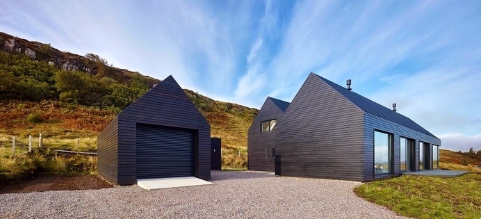 The Simple House Inspired by A Black Shed #interior #design #architecture