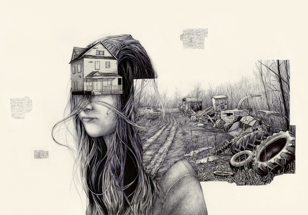 Out in the YardÂ ArtÂ Â Pat Perry #illustration