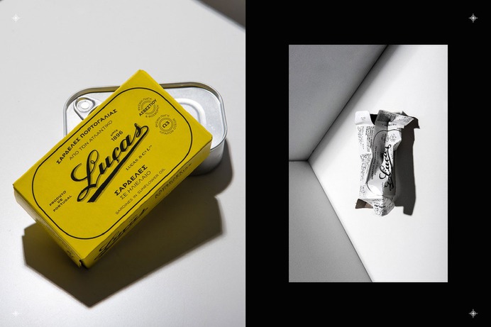 Lucas Sardines Packaging Redesign - Mindsparkle Mag When KAMILARIS S.A. approached Loonatiks Design Crew to redesign the Lucas packaging, they mentioned that their main goal was to reintroduce the sardines to the older customers but also introduces them to younger ones. #logo #packaging #identity #branding #design #color #photography #graphic #design #gallery #blog #project #mindsparkle #mag #beautiful #portfolio #designer