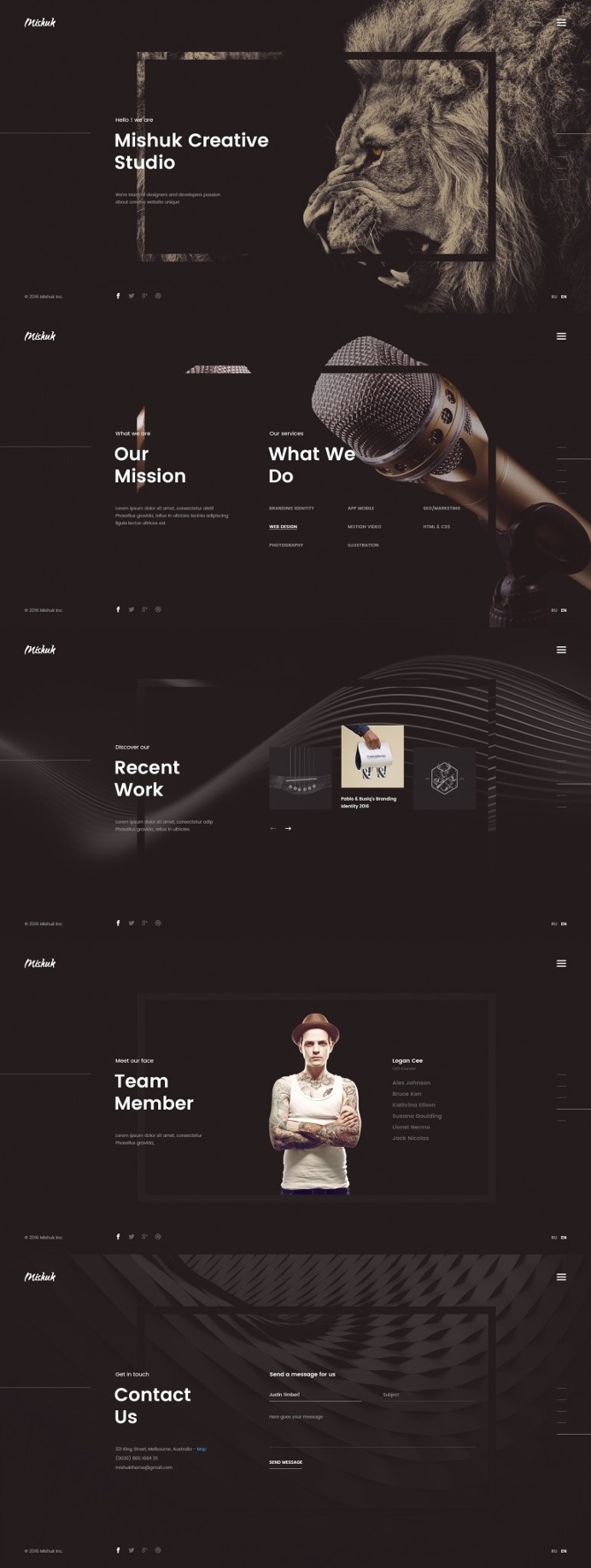 Mishuk – Modern and Creative design