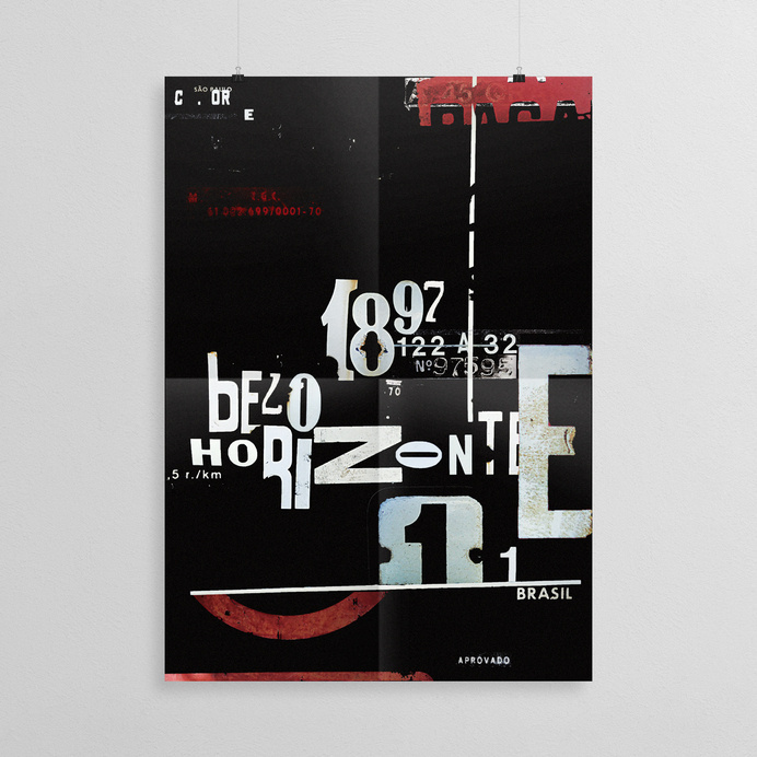 Belo Horizonte #showusyourtype #red #print #black #belohorizonte #poster #type #typography