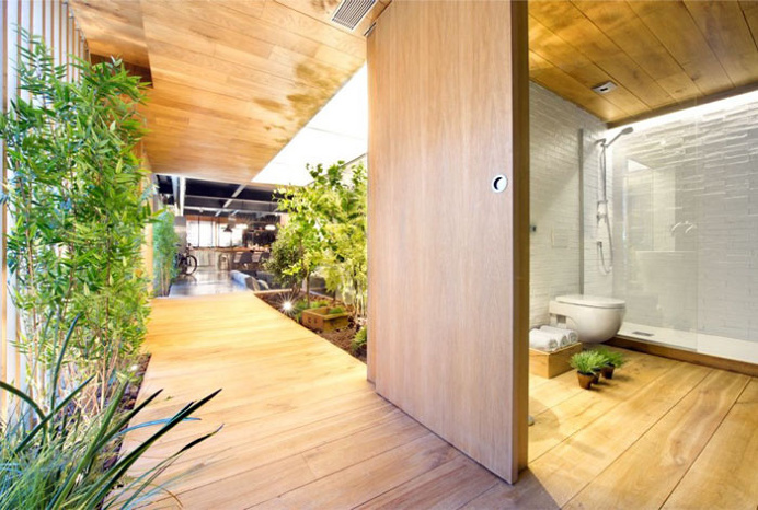 Industrial Loft Space With Fresh Green Decor - #decor, #interior, #homedecor,