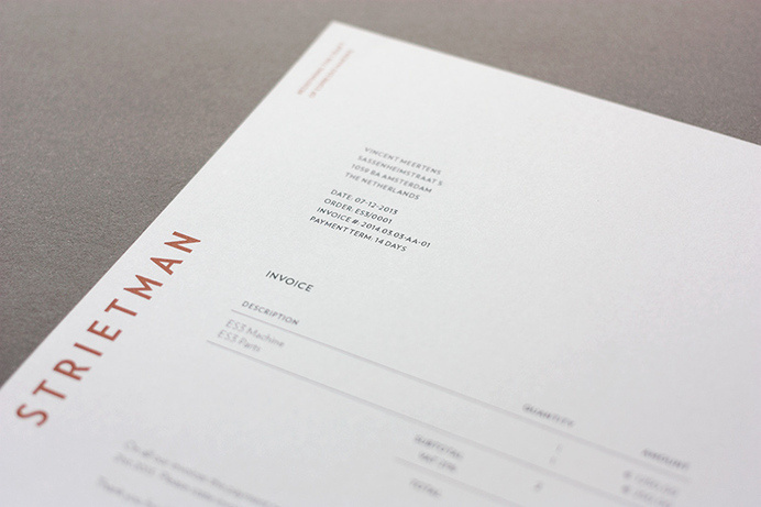 Vincent-Meertens-Strietman-Identity_07 #business #stationary #branding #card #print #copper #strietman #identity #pms #coffee