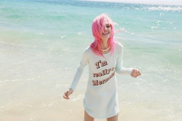 I'm Really A Mermaid #pink #ocean #photography #girl