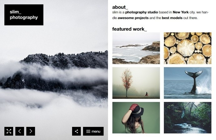 Slim – A Fresh Photography WordPress Theme #ux #design #ui #photography #web