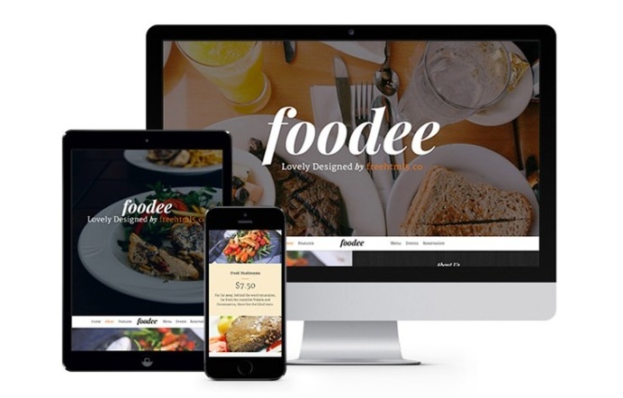 Foodee: Free Restaurant Bootstrap Template