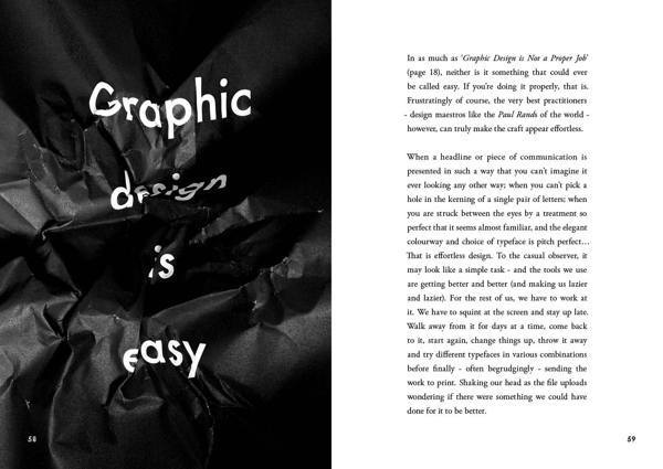 Popular Lies About Graphic Design on Behance #design #graphic #black #poster #crumpled #paper