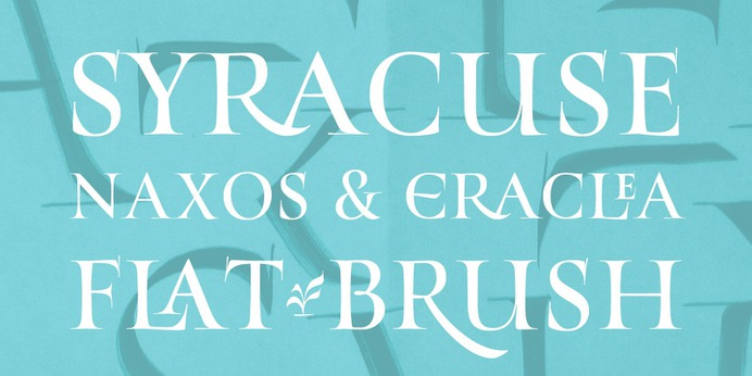 https://www.myfonts.com/fonts/resistenza/turquoise/ Many calligraphers agree that Roman Capitals is one of the most beautiful yet difficult hands to master. Its beauty lies in its simplicity of form and structure, yet understanding and applying these skillfully can take years of mindful practice. My goal was to design Roman Capitals that were smoothly designed with a brush, not carved. The main concept was based on the fundamental strokes that are commonly studied when you practice Roman letters. That's why many Serifs have these unfinished terminal serifs. I created the Turquoise typeface based on my Capitalis Romana practice with a flexible broad edged brush and gouache. During the lowercase process I was still following Foundational calligraphy with a flat brush. My Turquoise Capitals were then adjusted and redesigned at the Tipobrda calligraphy workshop in Slovenia. Turquoise contains small caps, many discretionary ligatures, ornaments, swashes as well as several brushy nature-inspired ornaments, accessible via OpenType. Ideally suited for headlines or body text in advertising, packaging and visual identities, its delicate shapes, curves and endings give projects a harmonious elegance and stylistic feel in unique Turquoise style. My inspiration for this font showcase is one of the richest islands in the Mediterranean, the place where my parents are from, Sicily. This southern Italian region has so many unique spots: Stromboli, part of the Aeolian Islands, and the Pelagie Islands is one of my favorite places in Sicily. The pictures I used were taken there this year. So enjoy the sun, the serifs, the water and its Turquoise colors. The brush is mightier than the sword.