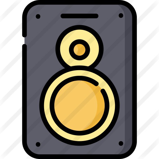 See more icon inspiration related to music and multimedia, subwoofer, woofer, loudspeaker, electronics, audio, speaker, sound, technology and music on Flaticon.