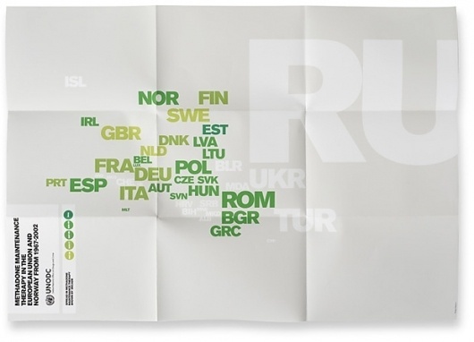 New Work: United Nations Office on Drugs and Crime | New at Pentagram | Pentagram #infographic #typ #posters #pentagram #typography