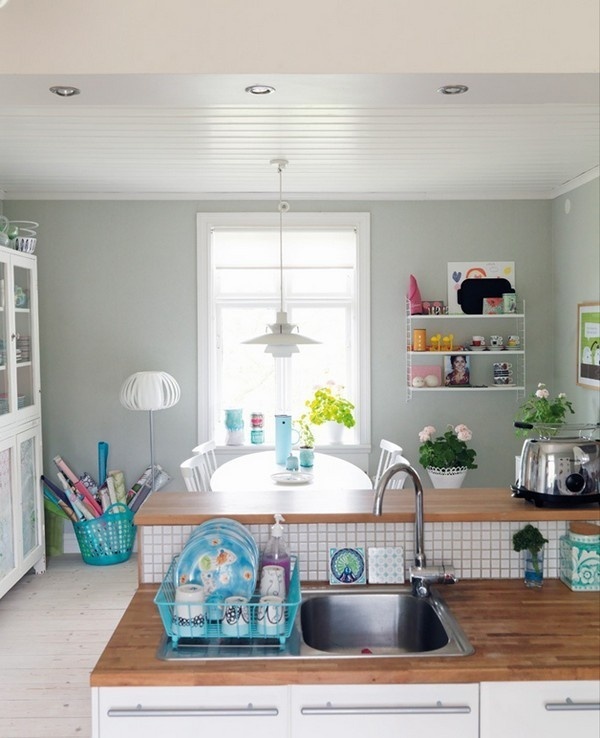 Plum Pretty Sugar #blue #kitchen #indoors