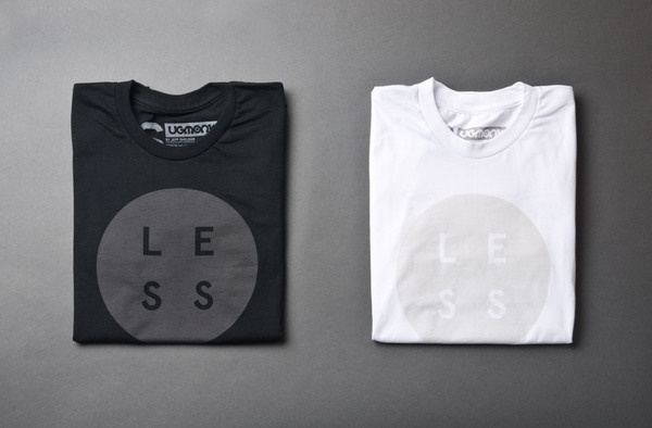 Ugmonk » Less #clothing #less #apparel #tshirt #minimal #typography