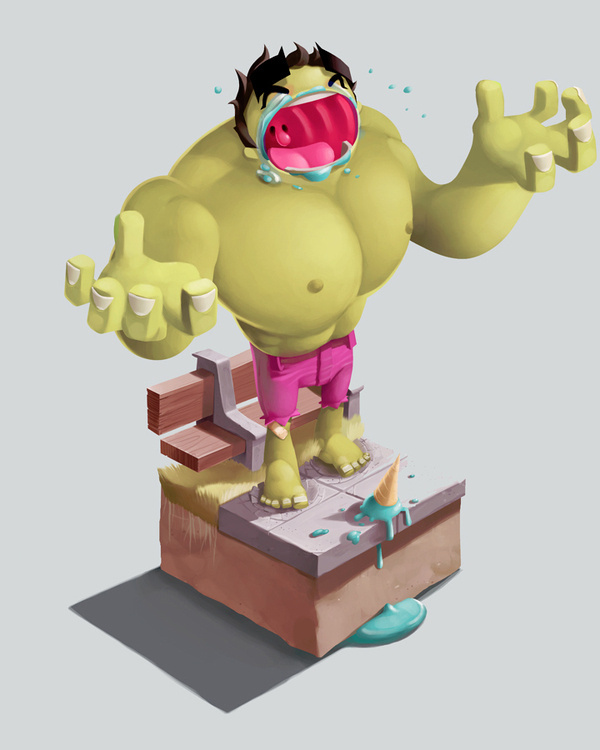 Hulk #crying #hulk #screaming #green
