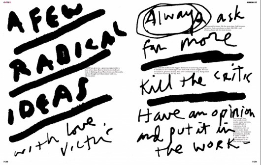 CMYK Magazine // Thank You, James Victore / Blog - CMYK Magazine Inc. #typography