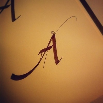 sketching Ã… #lvsc #calligraphy