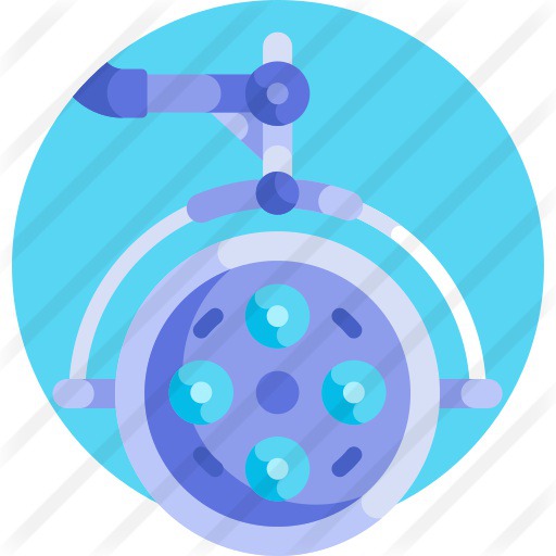 See more icon inspiration related to surgery room, surgery, lights, electronics, lamp, illumination, light and medical on Flaticon.