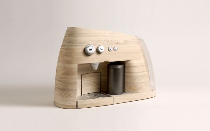 Beautiful and natural industrial design of the Linje Norwegian coffee maker #coffee #industrialdesign #wood #coffeemaker #naturaldesign