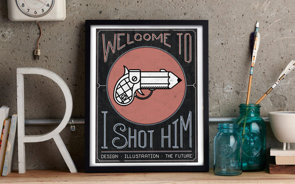 Welcome to I Shot Him — by I Shot Him #lettering #portfolio #logo #illustration #photography #identity #brand #type