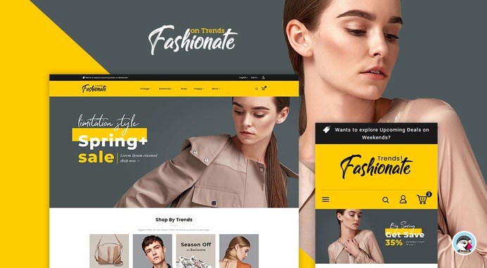 #Fashionate - #Clothes & #Boutique #Trends - #Prestashop #Responsive #Theme | #TemplateTrip #eCommerce #Website #Design #Template