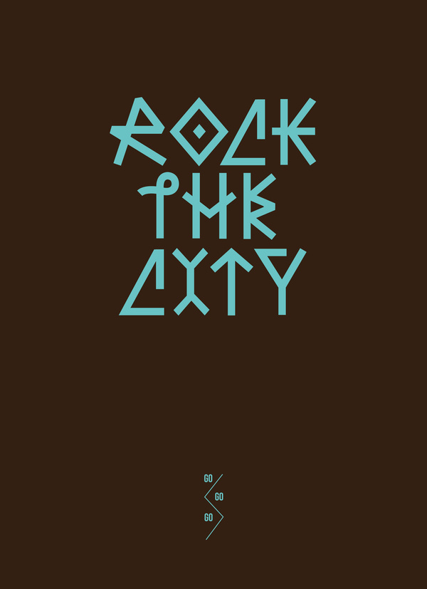 Go/Go/Go posters series on Behance #graphic #typography