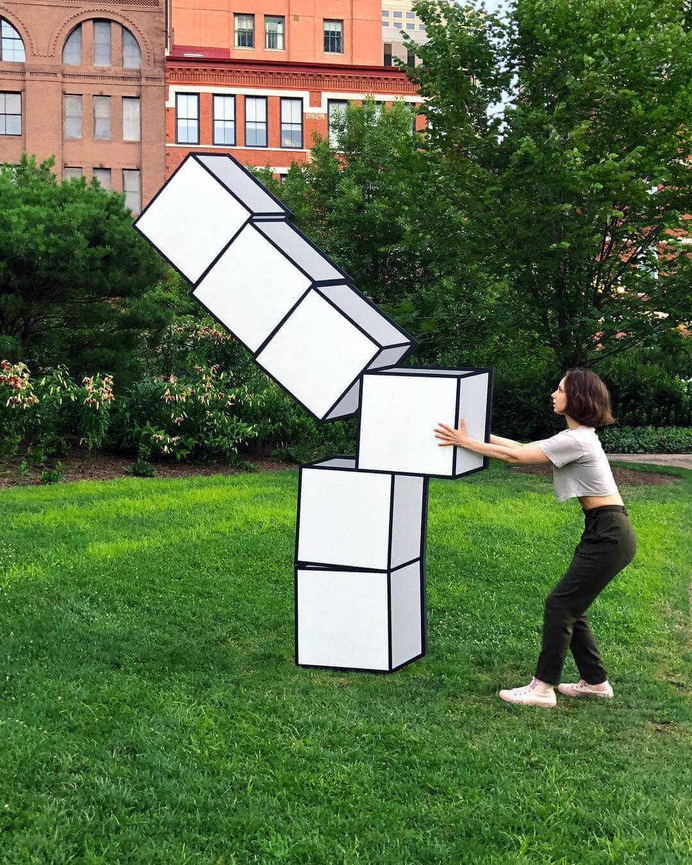 La increíble ilusión óptica de Aakash Nihalani