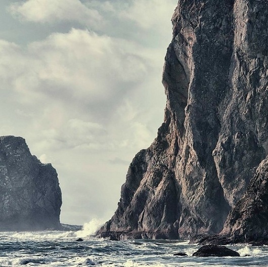 dear inspiration: moody #photo #rock #landscape #cliff #photography #sea