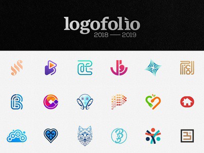 LOGOFOLIO Check out full project: https://www.behance.net/gallery/88876177/Logofolio-2018-2019 #logos #marks #icons #symbols #branding #brand #identity #logofolio #logodesign #type #logotype #monogram #design #logocollection