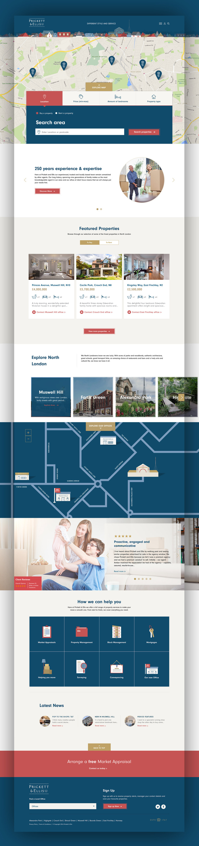 Prickett & Ellis #Rebrand #BrandIdentity #Inspiration #WebDesign