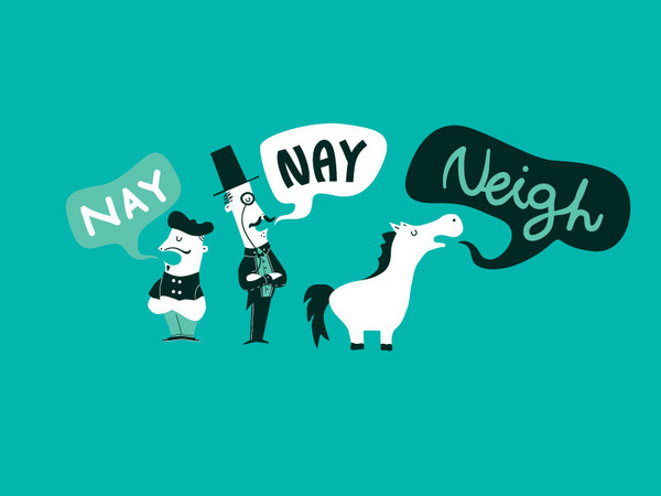 The Naysayers, by Agrimony #inspiration #creative #horse #design #graphic #illustration #teal
