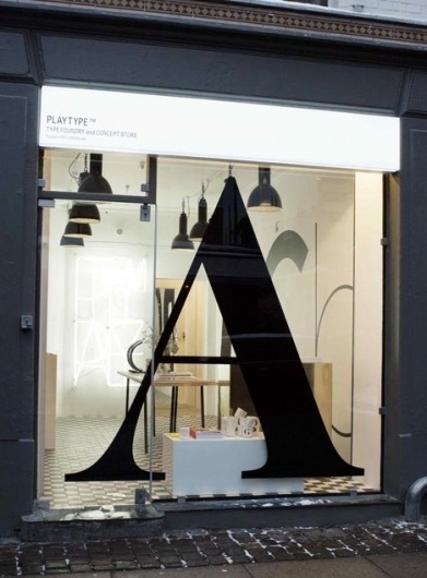 Dezeen » Blog Archive » Playtype foundry and concept store by e-Types #shop #design #display #window #typography