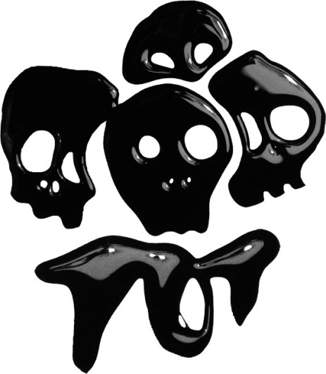 Axel Peemoeller Design #illustration #black #skulls #art