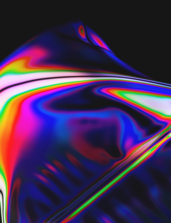 Holographic Artwork by Quentin Deronzier #artwork #gradient #aesthetic