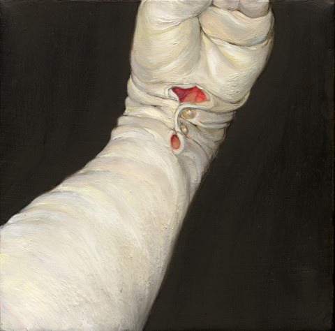 Nuit Blanche (No. 1), 2004, oil on canvas, 9 x 9 inches