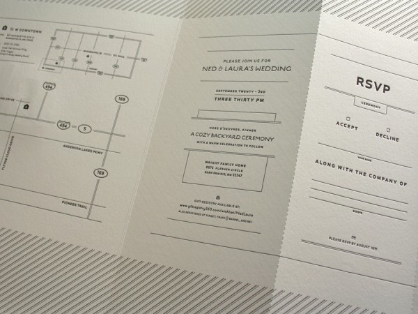 Ned_ #letterpress #invitation #typography