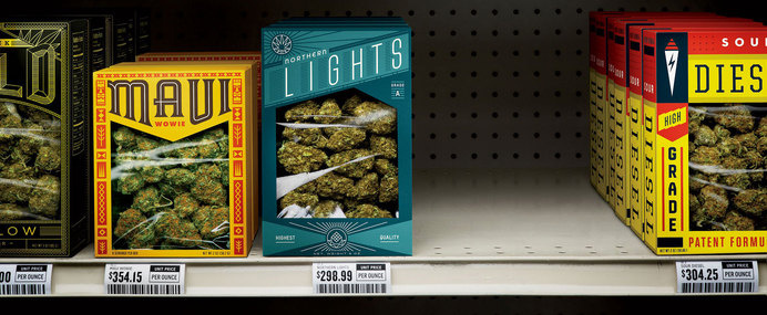 Marijuana packaging #packaging #marijuana #shelf #weed
